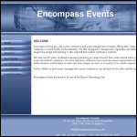 Screen shot of the Encompass Events Ltd website.