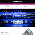 Screen shot of the QEII Centre website.