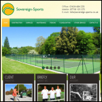 Screen shot of the Sovereign Sports website.