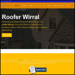 Screen shot of the AJB Roofing website.