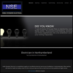 Screen shot of the Noble Standard Electrical website.