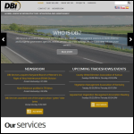 Screen shot of the DBi Services website.