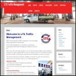 Screen shot of the LTS Traffic Management Ltd website.