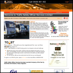 Screen shot of the Traffic Safety Officer Services Ltd website.