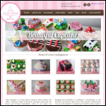 Screen shot of the Miss Cupcakes website.
