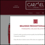 Screen shot of the Carmel London Ltd website.