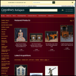 Screen shot of the Canonbury Antiques website.