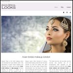Screen shot of the Asian Bridal Looks website.