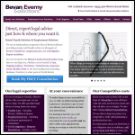 Screen shot of the Bevan Evemy Solicitors website.