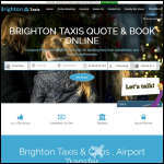 Screen shot of the Brighton Taxis website.