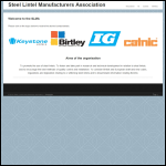 Screen shot of the Steel Lintel Manufacturers Association website.