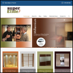 Screen shot of the Super Glide Wardrobes Ltd website.