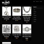 Screen shot of the The Bling King Ltd website.