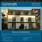 Screen shot of the Gumersalls website.