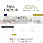 Screen shot of the Hawk & Chadwick Ltd website.