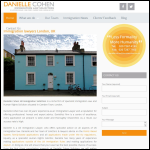 Screen shot of the Danielle Cohen Immigration Law Solicitors website.