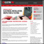 Screen shot of the Electrifire Ltd website.
