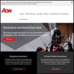 Screen shot of the Aon UK Ltd website.
