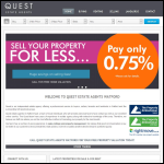 Screen shot of the Quest Estate Agents website.