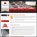 Screen shot of the Professional Roofing Wigan website.