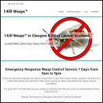Screen shot of the I Kill Wasps™ Glasgow website.