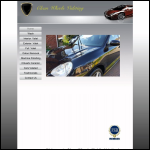 Screen shot of the Clean Wheels Valeting website.