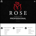 Screen shot of the Rose plastering website.