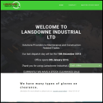 Screen shot of the Lansdowne Industrial Ltd website.