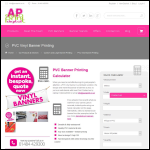 Screen shot of the Aura Print (UK) Ltd website.