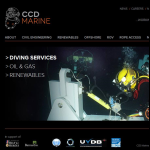 Screen shot of the CCD Marine website.