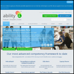Screen shot of the Ability4 website.