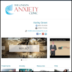 Screen shot of the The London Anxiety CLinic website.