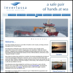 Screen shot of the Inverlussa Marine Services website.