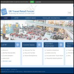 Screen shot of the UK Travel Retail Forum website.