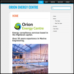 Screen shot of the Orion Energy Centre website.