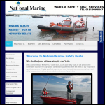 Screen shot of the National Marine Hire Ltd website.