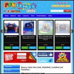 Screen shot of the Fun Factor Leeds website.