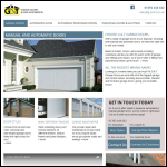 Screen shot of the G & T Garage Doors & Gates website.
