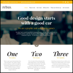 Screen shot of the Rebus Graphics Design Company Ripon website.