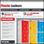 Screen shot of the Plastic Lockers website.