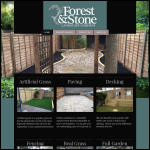 Screen shot of the Forest and Stone website.