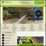 Screen shot of the London Gardening Services website.