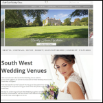 Screen shot of the South West Wedding Venues website.