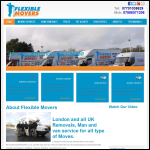 Screen shot of the Flexible Movers website.