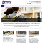 Screen shot of the Gowers Surveyors website.