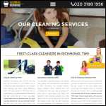 Screen shot of the Cleaners Richmond Ltd website.