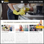 Screen shot of the Cleaners Waterloo Ltd website.