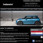 Screen shot of the Indiemini website.