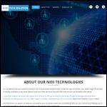 Screen shot of the Nidi Tech Solutions website.