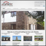 Screen shot of the M Powell Building Services Ltd website.